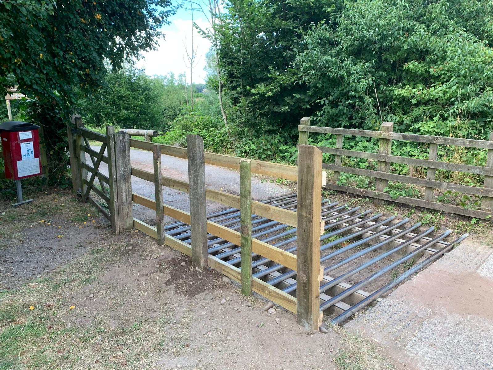 Llanbadoc fence two
